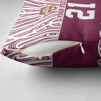 Queensland Maori Nga Hau E Wha Custom Pillow Cover Polynesian Maori Tribal Pattern - Polynesian Pride