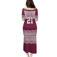 Queensland Maori Nga Hau E Wha Custom Puletasi Polynesian Maori Tribal Pattern LT9 - Polynesian Pride