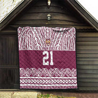 Queensland Maori Nga Hau E Wha Custom Quilt Polynesian Maori Tribal Pattern