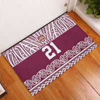 Queensland Maori Nga Hau E Wha Custom Rubber Doormat Polynesian Maori Tribal Pattern LT9 - Polynesian Pride