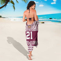 Queensland Maori Nga Hau E Wha Custom Sarong Polynesian Maori Tribal Pattern