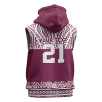 Queensland Maori Nga Hau E Wha Custom Sleeveless Zip Hoodie Polynesian Maori Tribal Pattern LT9 - Polynesian Pride