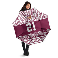 Queensland Maori Nga Hau E Wha Custom Umbrella Polynesian Maori Tribal Pattern - Polynesian Pride