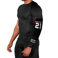 Queensland Papua New Guinea Custom Arm Sleeves All Black Pacific PNG Tribal Style - Polynesian Pride