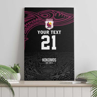 Queensland Papua New Guinea Custom Canvas Wall Art All Black Pacific PNG Tribal Style LT9 - Polynesian Pride