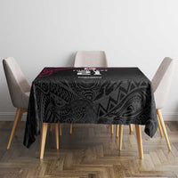 Queensland Papua New Guinea Custom Tablecloth All Black Pacific PNG Tribal Style LT9 - Polynesian Pride