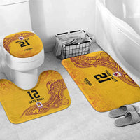 Queensland Papua New Guinea Custom Bathroom Set All Gold Pacific PNG Tribal Style - Polynesian Pride