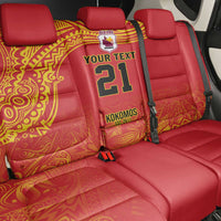 Queensland Papua New Guinea Custom Back Car Seat Cover All Red Pacific PNG Tribal Style