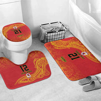Queensland Papua New Guinea Custom Bathroom Set All Red Pacific PNG Tribal Style - Polynesian Pride