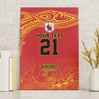 Queensland Papua New Guinea Custom Canvas Wall Art All Red Pacific PNG Tribal Style LT9 Without Frame Red - Polynesian Pride