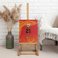 Queensland Papua New Guinea Custom Canvas Wall Art All Red Pacific PNG Tribal Style LT9 - Polynesian Pride