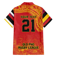 Queensland Papua New Guinea Custom Hawaiian Shirt All Red Pacific PNG Tribal Style LT9 - Polynesian Pride