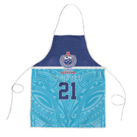 Queensland Samoa Custom Apron Blue Pacific Polynesian Tribal Pattern LT9 Blue - Polynesian Pride