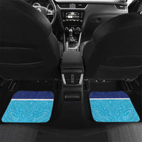 Queensland Samoa Custom Car Mats Blue Pacific Polynesian Tribal Pattern LT9 Set 2pcs - Back Blue - Polynesian Pride