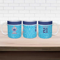 Queensland Samoa Custom Ceramic Mug Blue Pacific Polynesian Tribal Pattern LT9 - Polynesian Pride
