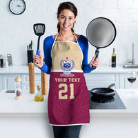 Queensland Samoa Custom Apron Maroon Pacific Polynesian Tribal Pattern LT9 - Polynesian Pride