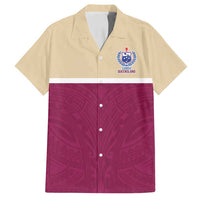 Queensland Samoa Custom Family Matching Puletasi and Hawaiian Shirt Maroon Pacific Polynesian Tribal Pattern