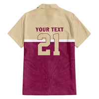 Queensland Samoa Custom Family Matching Short Sleeve Bodycon Dress and Hawaiian Shirt Maroon Pacific Polynesian Tribal Pattern