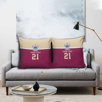 Queensland Samoa Custom Pillow Cover Maroon Pacific Polynesian Tribal Pattern - Polynesian Pride