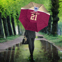 Queensland Samoa Custom Umbrella Maroon Pacific Polynesian Tribal Pattern LT9 - Polynesian Pride