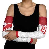 Queensland Tonga Custom Arm Sleeves QLD with Tongan Ngatu Pattern - Polynesian Pride
