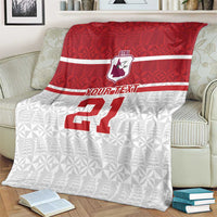 Queensland Tonga Custom Blanket QLD with Tongan Ngatu Pattern