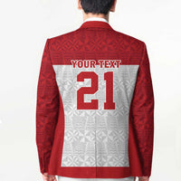 Queensland Tonga Custom Blazer QLD with Tongan Ngatu Pattern - Polynesian Pride