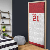 Queensland Tonga Custom Door Cover QLD with Tongan Ngatu Pattern LT9 - Polynesian Pride