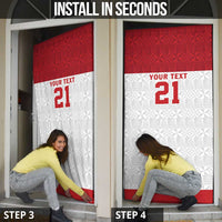 Queensland Tonga Custom Door Cover QLD with Tongan Ngatu Pattern LT9 - Polynesian Pride