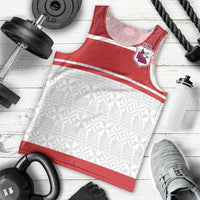 Queensland Tonga Custom Men Tank Top QLD with Tongan Ngatu Pattern LT9 - Polynesian Pride