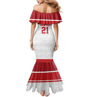 Queensland Tonga Custom Mermaid Dress QLD with Tongan Ngatu Pattern