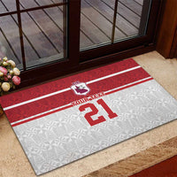 Queensland Tonga Custom Rubber Doormat QLD with Tongan Ngatu Pattern LT9 - Polynesian Pride