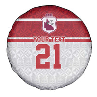 Queensland Tonga Custom Spare Tire Cover QLD with Tongan Ngatu Pattern