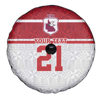 Queensland Tonga Custom Spare Tire Cover QLD with Tongan Ngatu Pattern