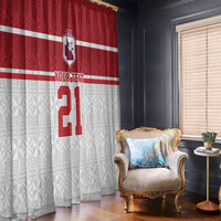 Queensland Tonga Custom Window Curtain QLD with Tongan Ngatu Pattern