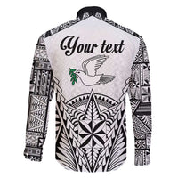 Personalised Tonga 676 Family Matching Off The Shoulder Long Sleeve Dress and Hawaiian Shirt Tribal Kupesi Ngatu Unique