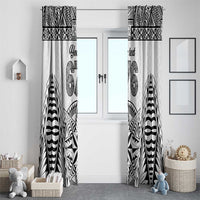 Personalised Tonga 676 Window Curtain Tribal Kupesi Ngatu Unique LT9 - Polynesian Pride