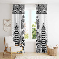 Personalised Tonga 676 Window Curtain Tribal Kupesi Ngatu Unique LT9 - Polynesian Pride