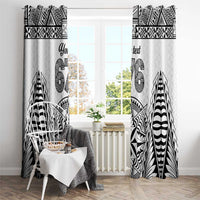 Personalised Tonga 676 Window Curtain Tribal Kupesi Ngatu Unique LT9 - Polynesian Pride