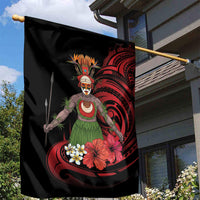 Huli Wigmen Tribe Hela Province Garden Flag Papua New Guinea Indigenous Pattern LT9 - Polynesian Pride