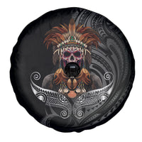 Mokomoko Tribe Eastern Highlands Province Spare Tire Cover Papua New Guinea Indigenous Pattern LT9 - Polynesian Pride