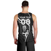 Custom New Zealand Aotearoa Rugby Men Tank Top Black Fern Maori Tribal Sporty Style LT9 - Polynesian Pride