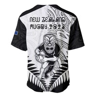 New Zealand Rugby Baseball Jersey Proud Aoteroa Stylised Maori Koru LT9 - Polynesian Pride