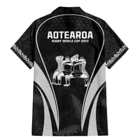 New Zealand Aotearoa Rugby Family Matching Mermaid Dress and Hawaiian Shirt Haka Dance Mixed Silver Fern Sporty Style LT9 - Polynesian Pride