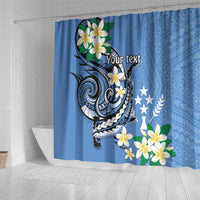 FSM Kosrae Polynesian Shark Tattoo Personalised Shower Curtain LT9 - Polynesian Pride