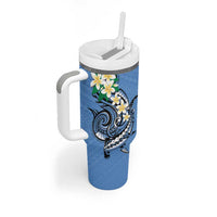 FSM Kosrae Polynesian Shark Tattoo Personalised Tumbler With Handle