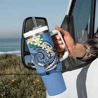 FSM Kosrae Polynesian Shark Tattoo Personalised Tumbler With Handle