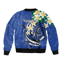 FSM Pohnpei Polynesian Shark Tattoo Personalised Bomber Jacket