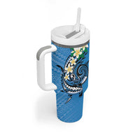 FSM Yap State Polynesian Shark Tattoo Personalised Tumbler With Handle