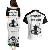 New Zealand South Africa Rugby Couples Matching Puletasi Dress and Hawaiian Shirt History Commemorative World Cup Winners Unique LT9 - Polynesian Pride